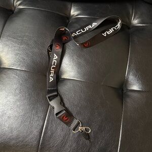 ACURA Black & Red Keychain Lanyard